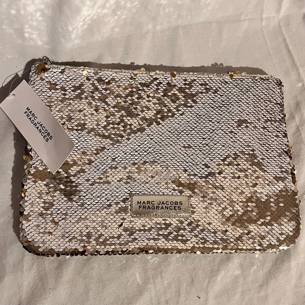 Marc Jacobs Fragrances Silver Sequin Pouch bag